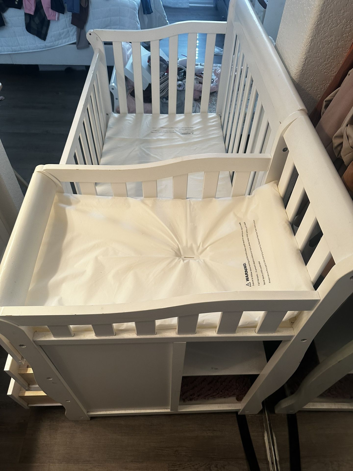 Convertible Crib and Changer Combo