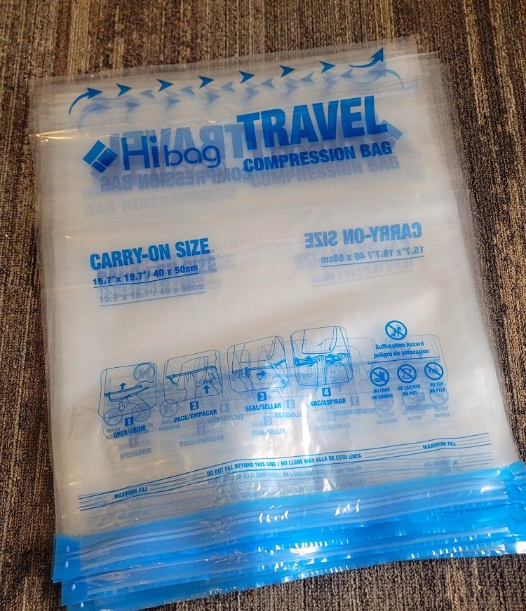 Vacuum Storage Bags – From $1 – Brand New!
Save space at home or while traveling!