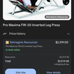 Heavy Gym Quality Leg Press Pro Maxima FW-20 Weight Plate Loaded I'm