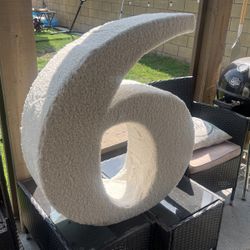 Photo Prop - Number 6