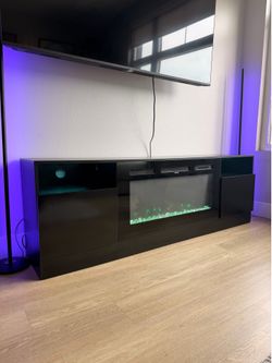 Electric fire place tv stand