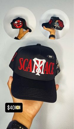 Scarface Embroidered Black Snapback Hat