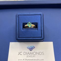Ring Esmerald 10k Wedding 