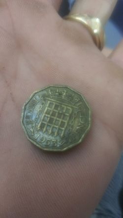 1953 three Pence Queen Elizabeth