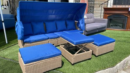 Outdoor Patio Furniture Set With Canopy 