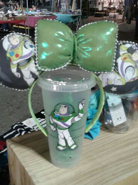 Mickey Ears And Starbucks Cup Buzz Light Year