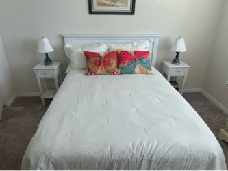 Queen Size Bed and Night Stands