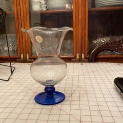 Princess House Blue Sapphire Vase