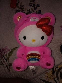 Hello Kitty Care Bear combo plush mint condition