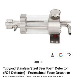 Topyond Stainless Steel Beer Foam Detector (FOB Detector) - Professional Foam Detection Equipment for Bars, Beer Accessories for Accurate Foam Measure