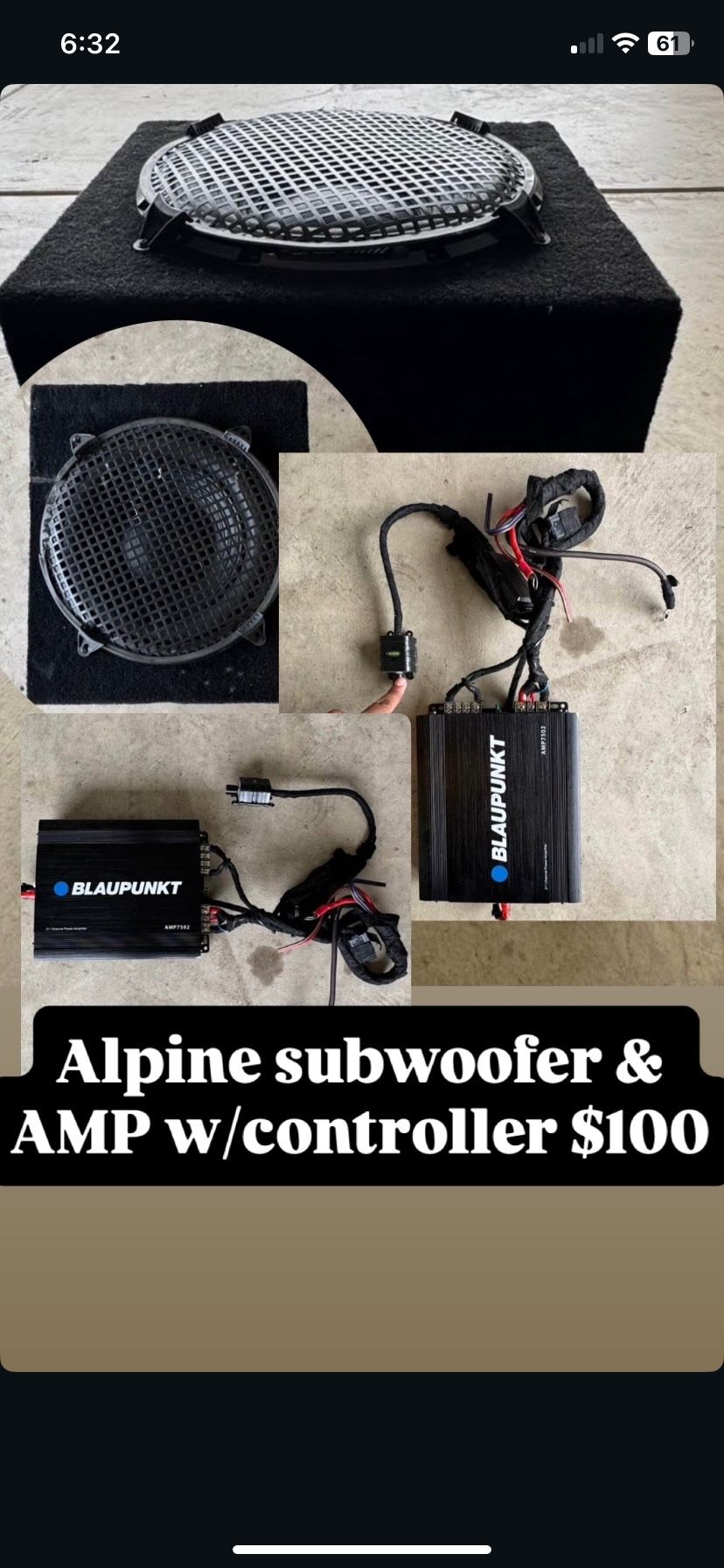 Subwoofer And Amp