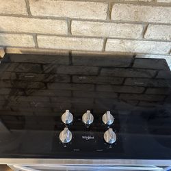 Whirlpool 36” Flat Top Cooktop 