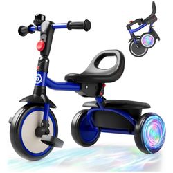 besrey Kids Tricycle with Flash Wheels