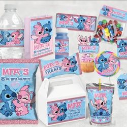 Birthday Party Snack Labels 