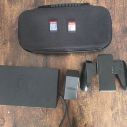 Nintendo Switch consoles (2 nintendo switches) and accessory bundle (Includes Nintendo switch dock, charger, case, joy con grip, Monster Jam Steel Tit