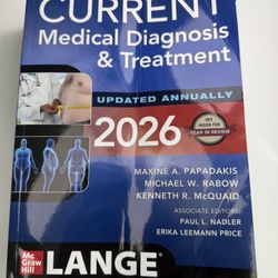 CURRENT Medical Diagnosis & Treatment 2026 by Erika Leemann Price Paperback Book