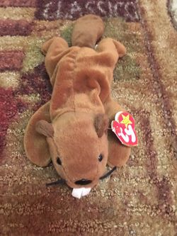 Beaver ty beanie baby with tags
