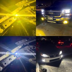 PSX26W 12278 LED Headlight Fog Lights/DRL Upgrade, 6000K Xenon White 12278C1 H28W PWY26W Xtreme Super Bright luces