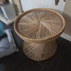 Wicker Boho Coffee Table