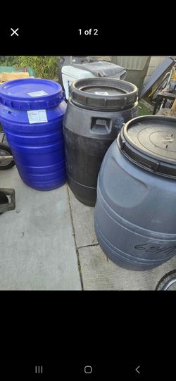 55 Gal Barrel For sell large threaded lid