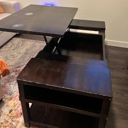 Ashley Furniture Dark Brown Coffee Table – Solid & Stylish