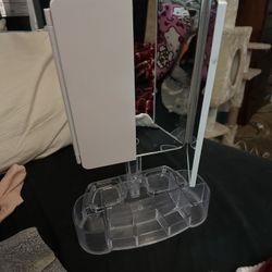 Stand up Vanity Mirror with Compartments