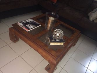 Matching end table and coffee table