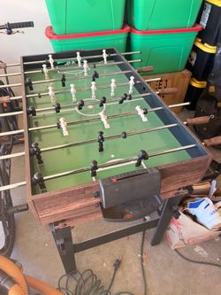 Foosball table with multiple games!