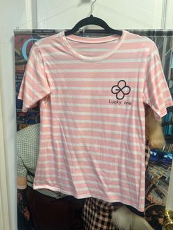 Unofficial EXO Lay Number Ten Lucky One Striped T-shirt Size S/M
