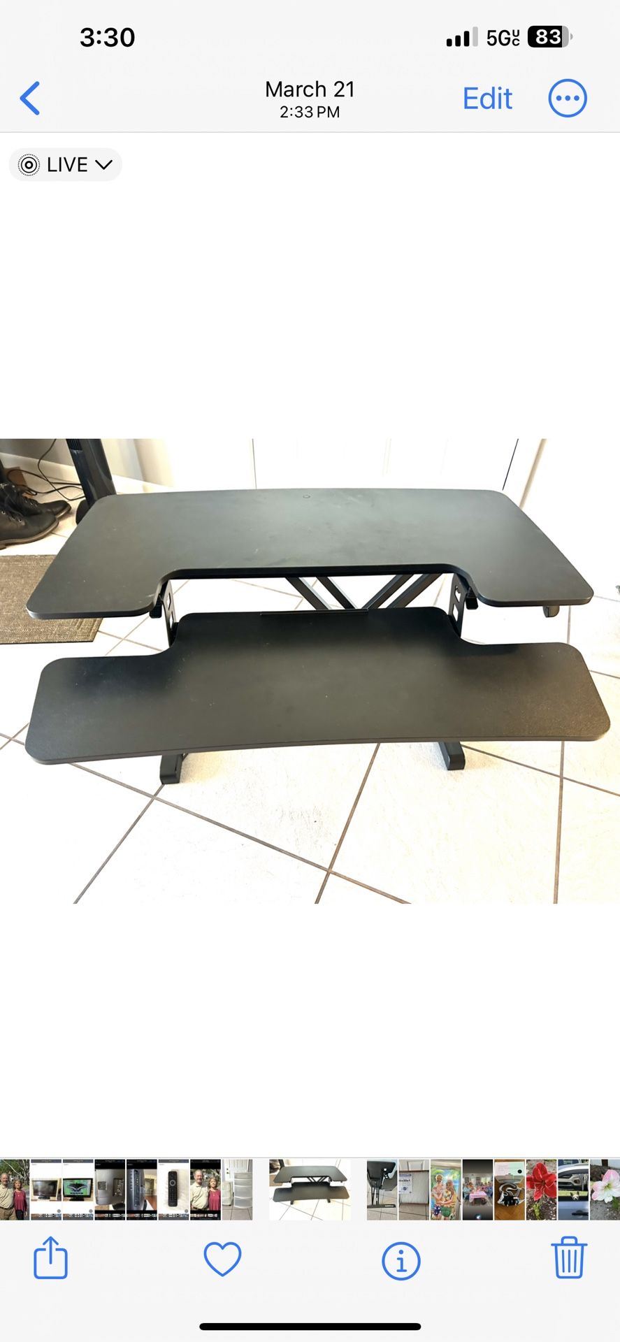 Pop Up Computer Desk