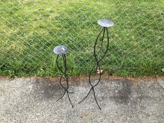 Candle stands.