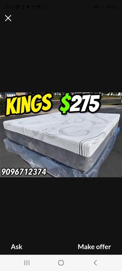 King Organic Hybrid Cool Gel Memory Foamm Matres!!