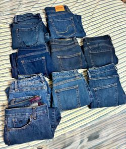 Lots of women jeans