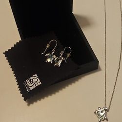 Turtle Necklace , Earing Piece