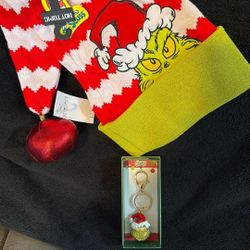 The GRINCH KEY CHAIN/PURSE CHARM-Hat Sold Separate 