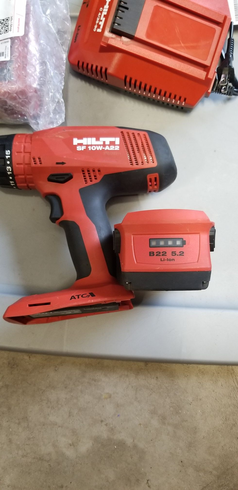 Hilti sf 10w-a22 drill