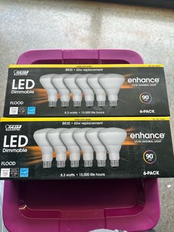 2 Feit BR30 LED Bulb 6-Packs