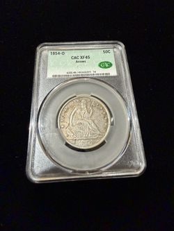 1854-O 50c Arrows XF45/CAC