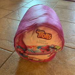Girls Trolls Sleeping Bag.