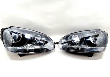 HEADLIGHTS FOR 06-09 VW GTI/JETTA BLACK HOUSING HEADLAMP