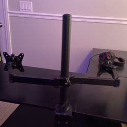 Dual monitor stand fully adjustable