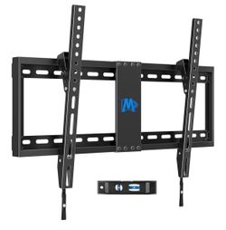 TV Wall Mount for Most 37-75 Inch TVs up to 132lbs, Tilt TV Mount Fit 16", 18", 24" Studs