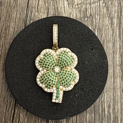 Gold Four Leaf Clover 