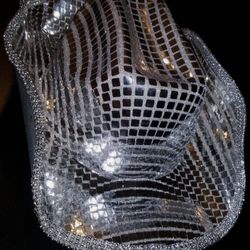 Disco Ball Cowboy Hat, Beyonce Inspired Mirror Ball Hat for Concerts, Rodeo, Festivals, Parties