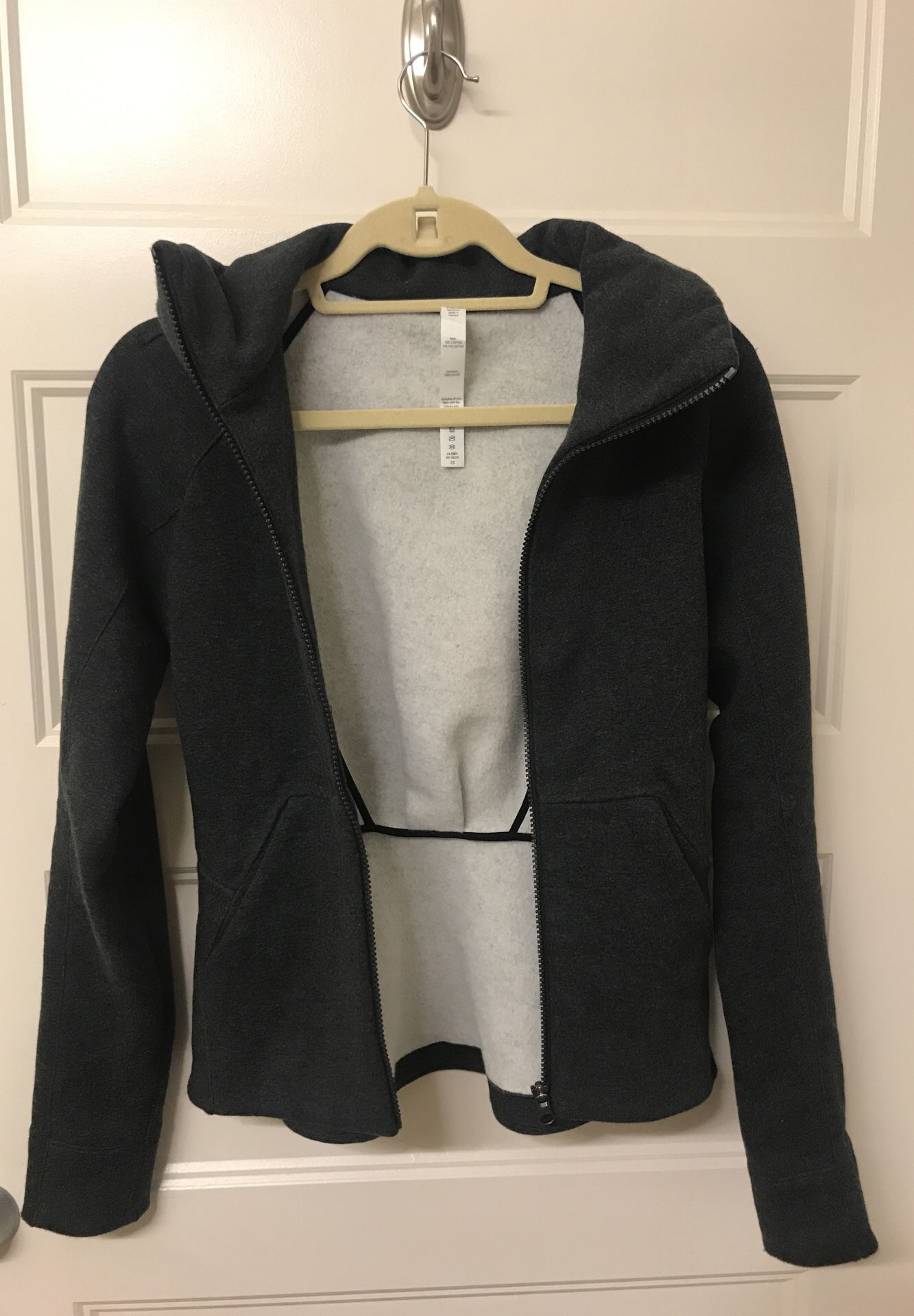 Lululemon fitted jacket with convertible hoodie