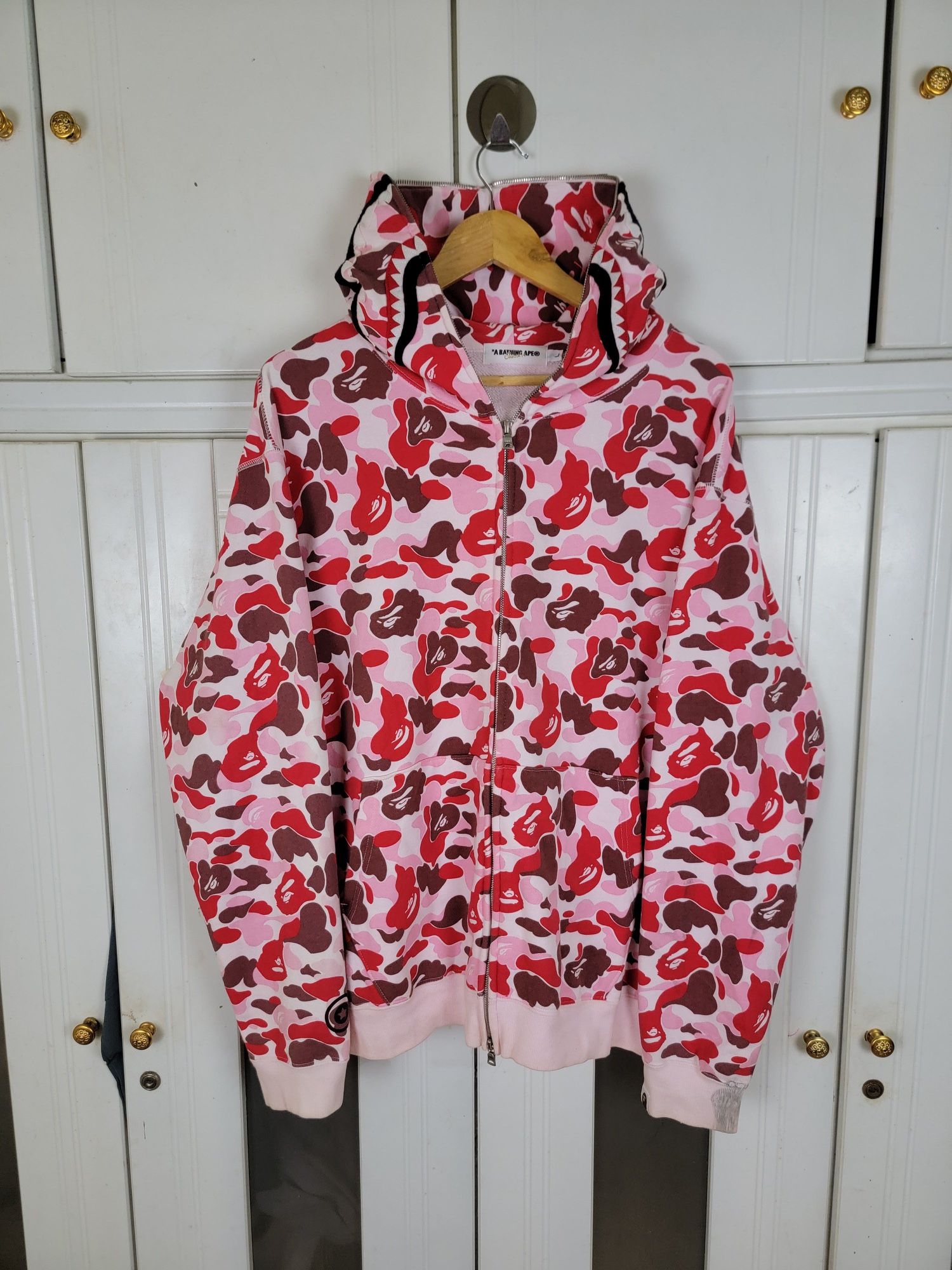 Bape Camoshark full zip up