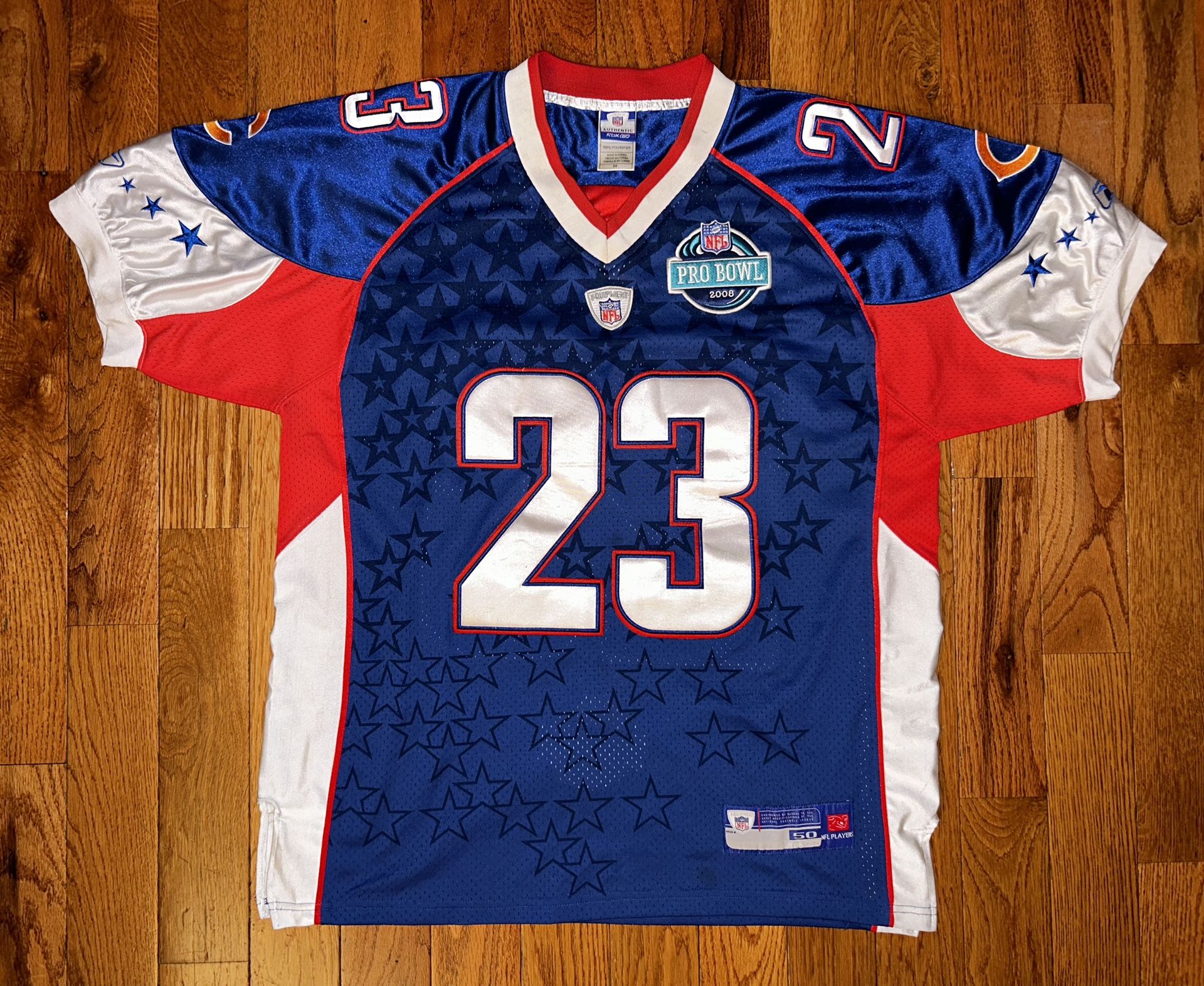 Devin Hester Chicago Bears 2008 Pro Bowl Reebok Vintage Jersey Size 50