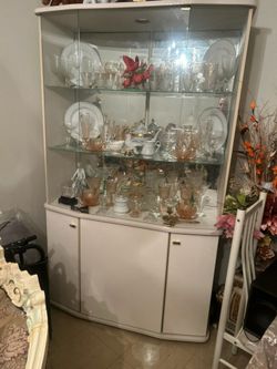 Ivory White China Cabinet