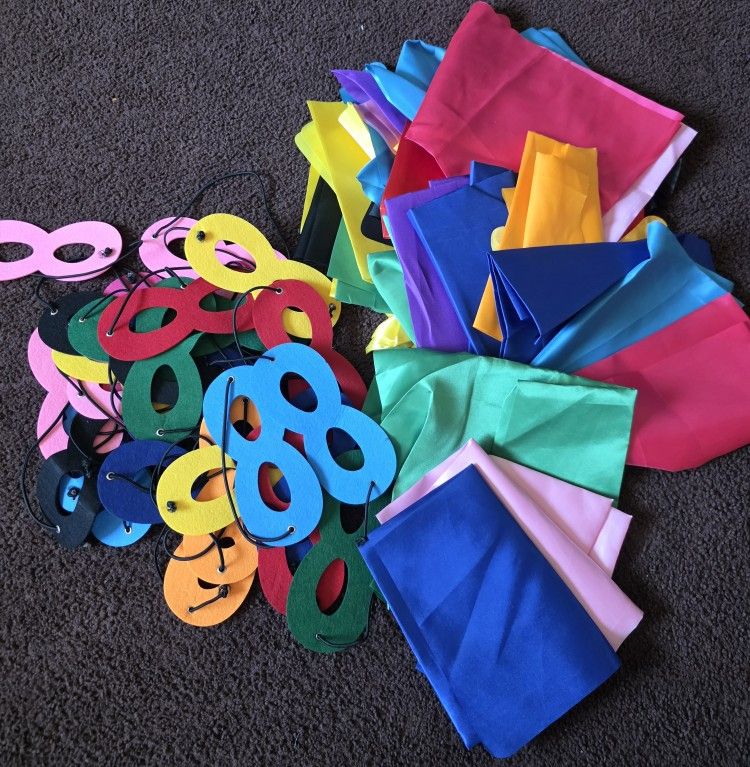 Kids Capes and Eye Masks