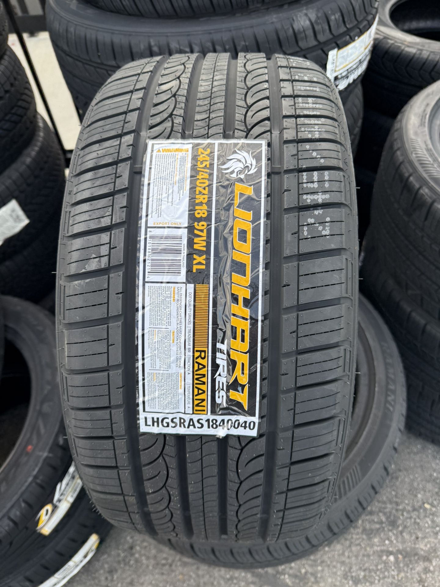 LIONHART 245/40ZR18 TIRES FOR SALE!!!!!